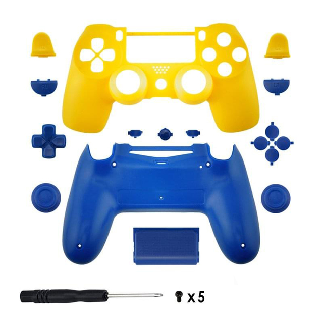 Replacement Full Shell Housing Case and Buttons Mod Kit for PS4 Pro Slim Controller JDM-040 Housing Cover