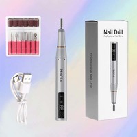 HOWYEA Ponceuse à Ongles Professionnelle Rechargeable 35000 tr/min pour Manucure et Polissage – Idéale Salon et Domicile