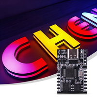 Controlador de Pantalla LED RGB a Todo Color con Puerto Serial Lededit, Chips WS2811 SK6812B SM16703, 1024 Píxeles, Software de Diseño Integrado en Tiempo Real