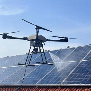 Drone de nettoyage alimenté par câble pour vitres, façades et panneaux solaires, lavage haute pression - Product Image 6