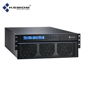 Kebos GRD33-10KL 208V Low Pressure UPS Rack Mount 10KVA Capacity 3 Phase Pure Sine Wave Online high capacity ups for home