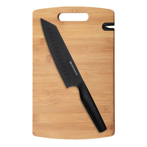 <span class=keywords><strong>Couteau</strong></span> Kiritsuke de 7 pouces <span class=keywords><strong>avec</strong></span> lame creuse et <span class=keywords><strong>planche</strong></span> à découper en bambou, ensemble <span class=keywords><strong>avec</strong></span> aiguiseur à couteaux - Product Image 5