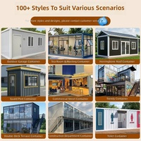 Maisons conteneurs personnalisées de 20 et 40 pieds, villas pour bureaux, hôtels, magasins, design contemporain, construction durable, commandes en gros