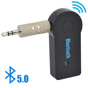 Adaptador de música para coche, Mini receptor de audio aux bluetooth, Conector de 3,5mm, Kit de llamada manos libres, receptor de audio inalámbrico con bluetooth