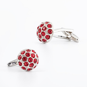 Gemelli Eleganti JINJIE in Cristallo e Diamante, Accessorio per Camicia da Uomo, Gemelli in Ottone, Gioielli Classici per Matrimonio, Set Regalo Trendy - Product Image 6