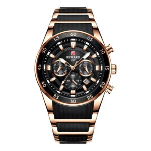 <span class=keywords><strong>REWARD</strong></span> 81011 <span class=keywords><strong>Montre</strong></span> à quartz pour <span class=keywords><strong>homme</strong></span> en acier inoxydable, étanche, personnalisée, de bonne qualité, en stock, à bas <span class=keywords><strong>prix</strong></span> - Product Image 3