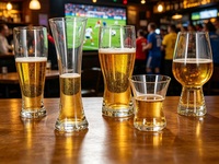Verres à bière demi-pinte classiques de haute qualité, sans plomb, transparents, avec base solide, pour la maison, le bar et le restaurant