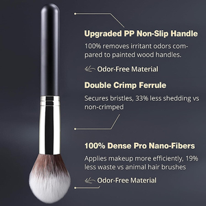 OEM Makeup Brush Set: Professional Foundation, Eyeshadow, Concealer, Blush, and Powder <strong>Applicators</strong>. Includes 2 Blending Sponges. - Product Image 5