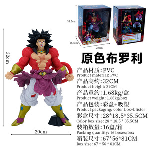 ฟิกเกอร์อนิเมะ ดราก้อนบอล ซ  บรอลี่  ขนาด 32 ซม.  แบบดั้งเดิมและแบบดิบ  วัสดุ PVC  ของสะสม  โมเดลตกแต่ง  ของประดับ  ของเล่น  ของขวัญ - Product Image 4
