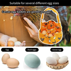 2 Pcs Collecting Apron Chicken Gathering <b>Basket</b> with 7 Pouches Fresh Holding Apron with 11 Pockets - Product Image 6