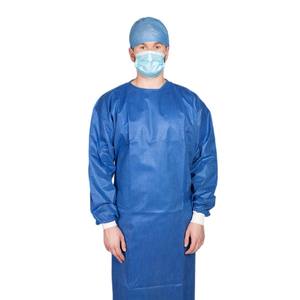 Blouse et casquette standard bleu médical du docteur SSMMS Emballage stérile Blouse chirurgicale de niveau 3 - Product Image 1