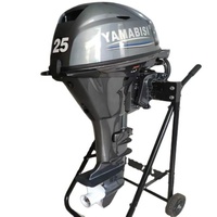 Moteur Hors-Bord Portable Yamabisi Efficace à 4 Temps 6 CV 9.9 CV 20 CV Arbre Long CDI Essence pour Application Marine