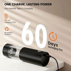 USB Rechargeable Electric <b>Pepper</b> <b>Grinders</b> Automatic Rechargeable Salt and <b>Pepper</b> Mill Set With Rechargeable Base - Product Image 4