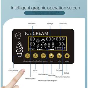 Commercial Free Standing Automatic Mini Desktop Fashionable Soft <b>Ice</b> Cream <b>Maker</b> Machine for Hot Summer - Product Image 4