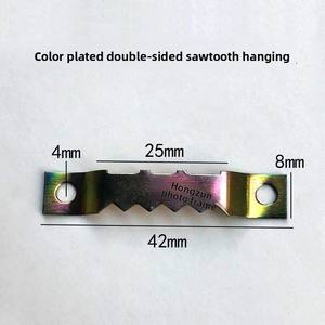 Gancho de doble cara con forma de diente de <span class=keywords><strong>sierra</strong></span>, gancho oculto de cuatro orificios, gancho invisible para colgar, accesorios para marcos de fotos, para marcos de cuadros, pinturas al óleo - Product Image 3