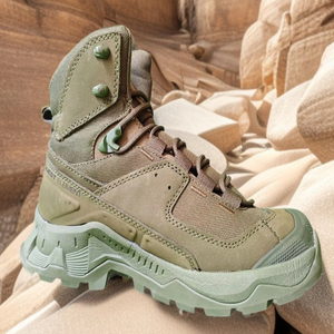 TSB3 Khaki Green <b>Hiking</b> <b>Boots</b> Mesh Breathable Outdoor All Seasons High Top Trail Shoes - Product Image 4