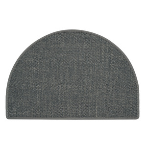 Tapis de salle de bain ovale, couleur unie, absorbant, antidérapant, séchage rapide, pour toilettes et salle de bain - Product Image 1