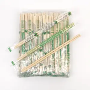 100 Paar Volledig Papier Verpakte Opp Verpakking Ronde Tweeling Eetstokjes Bamboe Tensoge Professionele Set Wegwerp Eetstokjes