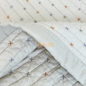 Parure de <span class=keywords><strong>lit</strong></span> de luxe en coton léger avec broderie unie, <span class=keywords><strong>couvre</strong></span>-<span class=keywords><strong>lit</strong></span> et couette - Product Image 5