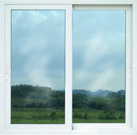 Ventanas Corredizas de PVC de Doble Acristalamiento con Diseño Moderno, Marco de Plástico Horizontal, Aislamiento Térmico para Viviendas
