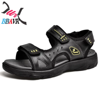 Sandalias Juveniles para Hombre, Talla Grande, Cuero Suave, Suela Blanda, Resistentes al Desgaste, Antideslizantes