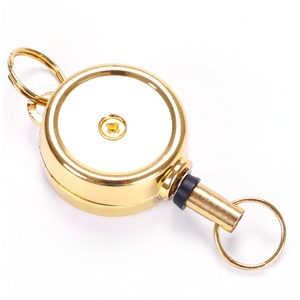 DEYI XH-01 20mm de diamètre, longueur de traction 250mm bobine d'insigne rétractable en alliage de zinc personnalisée pour porte-clés de carte d'identité - Product Image 2