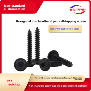 10,9 Grado Negro Zinc PWA Phillips Pan Head Tornillos autorroscantes M3 * 20 Cabeza Rosca gruesa Material de acero Medición métrica - Product Image 4