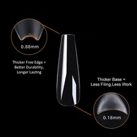 Gelsky Coffin Nail Tips Xxl Full Cover Gel Tips Nails Soft Gel Nail Tip