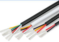 Cable de Alimentación Industrial Flexible con Aislamiento de PVC Retardante de Llama y Resistente al Calor de 300 V, de Cobre Estañado Trenzado de 26 AWG, Tipo 758 2464
