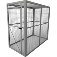 Cage de rangement en acier pour sous-sol, casier de sécurité en treillis métallique pour appartement, école, bureau, bâtiment