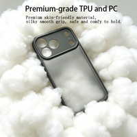 Casing Ponsel Minimalis 2-in-1 Premium Mewah dengan Sentuhan Kulit untuk iPhone 17/16/15/14/13/12 Pro Max, Casing Pelindung Khusus dengan Sentuhan Lembut