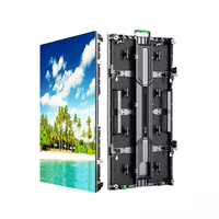 Écran LED extérieur Envisual, pas de pixel 3,91 mm, panneau mural 500x1000 mm noir/vert pour événements scéniques d'églises, location et AV