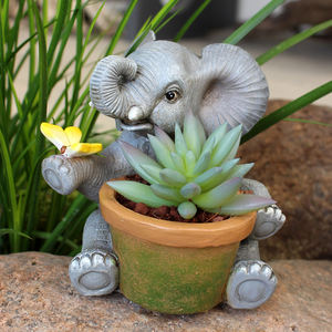 Scultura Personalizzata in Resina di <span class=keywords><strong>Elefante</strong></span> <span class=keywords><strong>e</strong></span> <span class=keywords><strong>Farfalla</strong></span> Dipinta a Mano Design Artistico per Decorazione Interna ed Esterna - Product Image 6