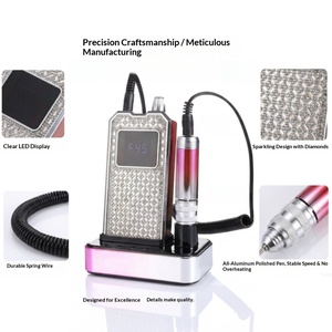 Gradient Diamond Rechargeable Nail Drill High Speed 45000 RPM 36W Cordless <b>E</b>-<b>File</b> Manicure Polishing Salon Tool Wholesale - Product Image 2