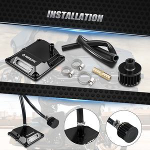 NICECNC Couvercle supérieur de transmission ventilé pour moteur Harley <span class=keywords><strong>M8</strong></span> 2017-2023 Road King Special FLHRXS <span class=keywords><strong>Street</strong></span> Glide ST FLHXST <span class=keywords><strong>Street</strong></span> <span class=keywords><strong>Bob</strong></span> - Product Image 3