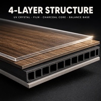 Panneau mural en PVC imitation bois 1220x2440mm 8mm ultra brillant moderne ignifuge et imperméable pour chambre, salon, salle de bain, villa