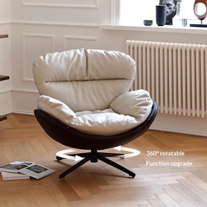 <span class=keywords><strong>Fauteuil</strong></span> de loisirs pivotant <span class=keywords><strong>en</strong></span> métal, design de luxe léger, canapé individuel, forme <span class=keywords><strong>d</strong></span>'œuf de cygne, canapé paresseux nuage pour balcon, chambre et maison - Product Image 3