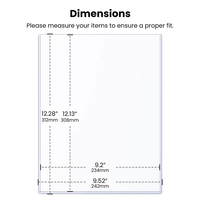 Protège-documents en PVC semi-rigide transparent 9x12, pochettes en plastique rigide pour photos, affiches, documents et impressions
