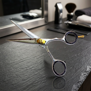 Ciseaux de coiffure professionnels ASAP en acier inoxydable à haute teneur en carbone 4Cr13, manche long, légers, pour droitiers - Product Image 1