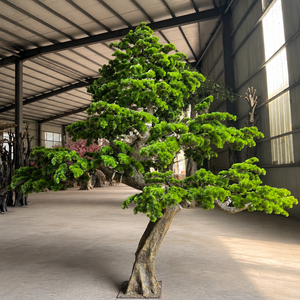 Grand arbre artificiel en pin de 3,3 m (11 pi) avec tronc en fibre de verre, plante artificielle d'extérieur, faux pin, arbre artificiel pour aménagement paysager commercial, sur mesure - Product Image 1