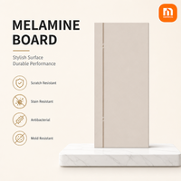 Panneau décoratif en mélamine MDF résistant à l'humidité, grain de bois, pour fabricant de portes - Fourniture directe usine