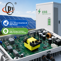 Transformateur abaisseur de tension personnalisé pour montage sur carte PCB, 10W, 110V vers 9V, haute fréquence, type EI, pour projets B2B et pour la vente en gros