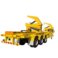 Remorque à chargement latéral pour conteneurs de 20 pieds, 30 pieds, 40 pieds, à bas prix, capacité de charge de 37 tonnes, semi-remorque à chargement latéral pour camion, à vendre
