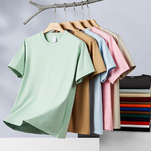 T-shirt di alta qualità in cotone 100% <span class=keywords><strong>con</strong></span> stampa personalizzata <span class=keywords><strong>con</strong></span> Logo da uomo Premium Super pesante - Product Image 2