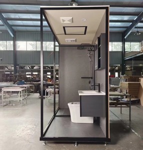 Salle de bain tout-en-un préfabriquée, douche de luxe modulaire, kit complet portable pour intérieur avec toilettes - Product Image 4