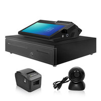Sistema pos todo en uno Caja registradora inteligente con pantalla LCD de 11,6 pulgadas para pequeñas empresas, sistema de punto de venta, software y hardware pos