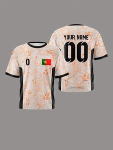 Maillots de football décontractés pour hommes, t-shirts et vêtements d'entraînement européens portugais ; personnalisation disponible depuis notre usine de vêtements.F10 - Product Image 5
