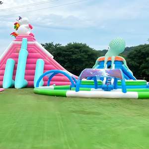 Château gonflable multifonctionnel Safety Pro MANLIAN en PVC avec toboggan, filet de sécurité complet, kit souffleur, certifié CE, pour jeux d'enfants commerciaux - Product Image 5