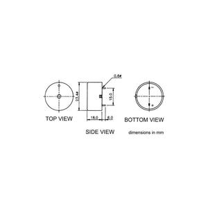 Velleman BUZZER 3-20 VDC / 10 mA TIPO PCB - Product Image 2