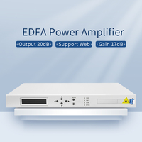 Amplificateur EDFA Bande C 1U Système DWDM multi-canaux intégré Amplificateur à fibre optique